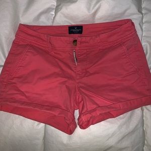 American Eagle Girl’s Midi Shorts (coral), size 2